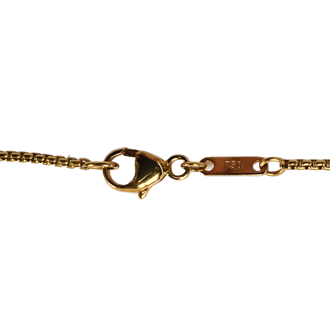 AAAA Tahitian Pearl Pendant – 18K Yellow Gold Lobster Clasp Detail