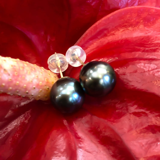 E9-10mmTahitianbar14kystuds