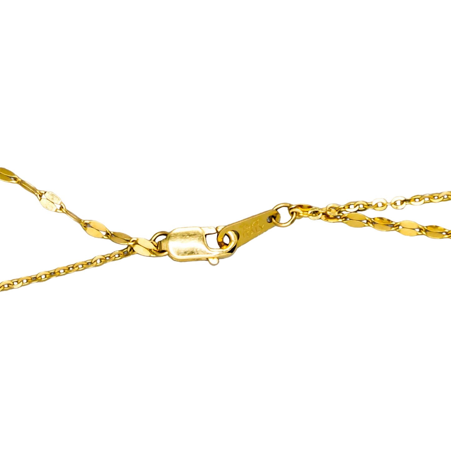 Tahitian Pearl Two-Strand Necklace – 14K Yellow Gold - Clasp Closeup