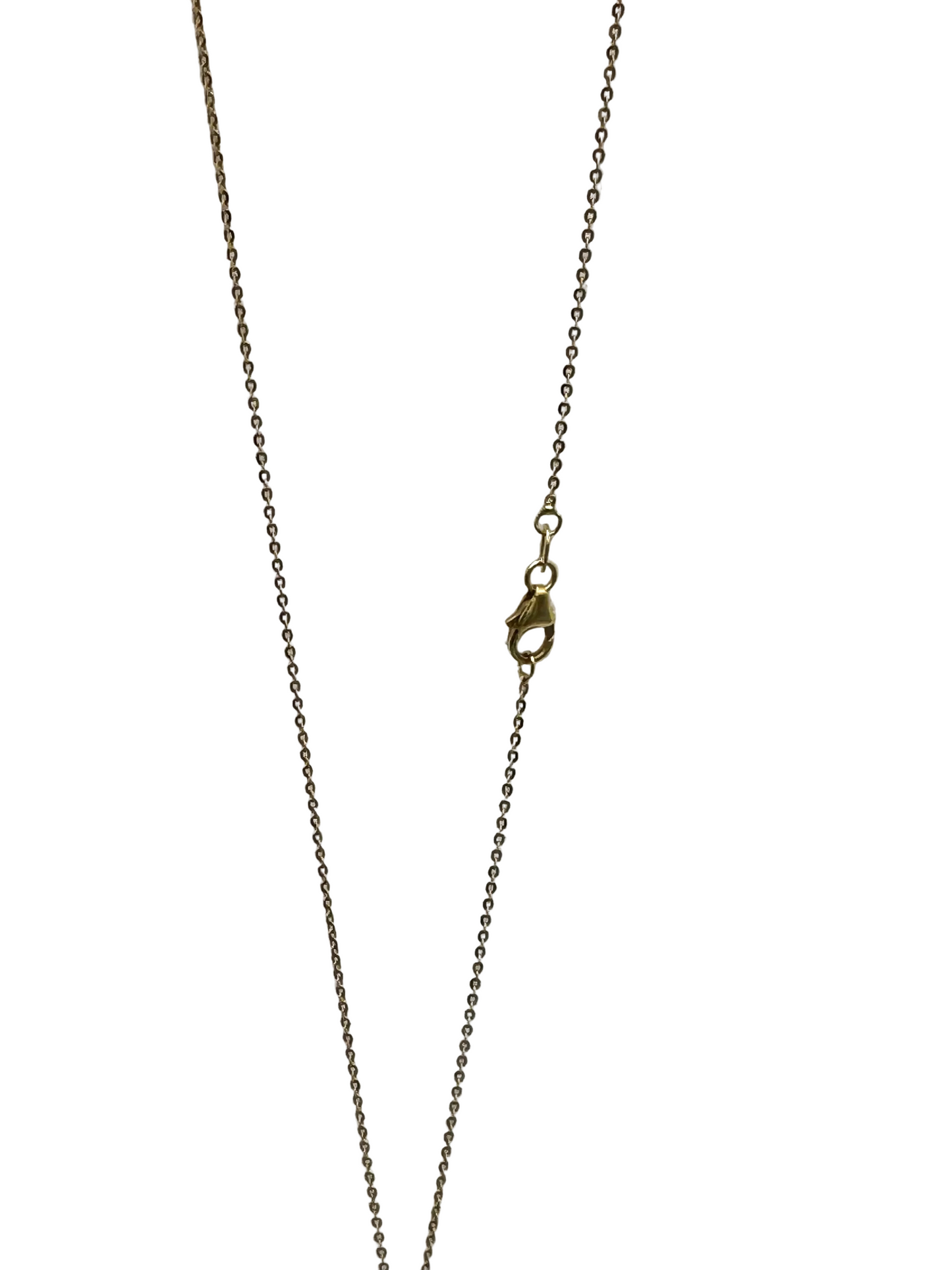14K Yellow Gold 18-inch Cable Chain with Tahitian Pearl Teardrop Pendant