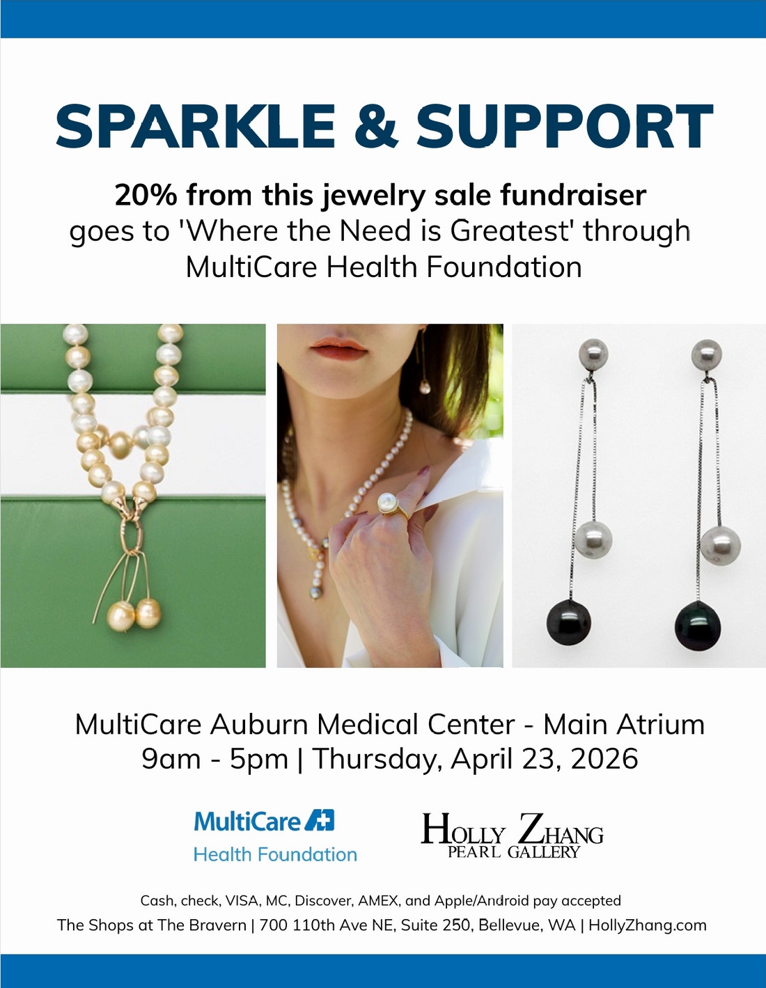 MultiCare Auburn Medical Center fundraiser, Thursday April 23rd, 2026
