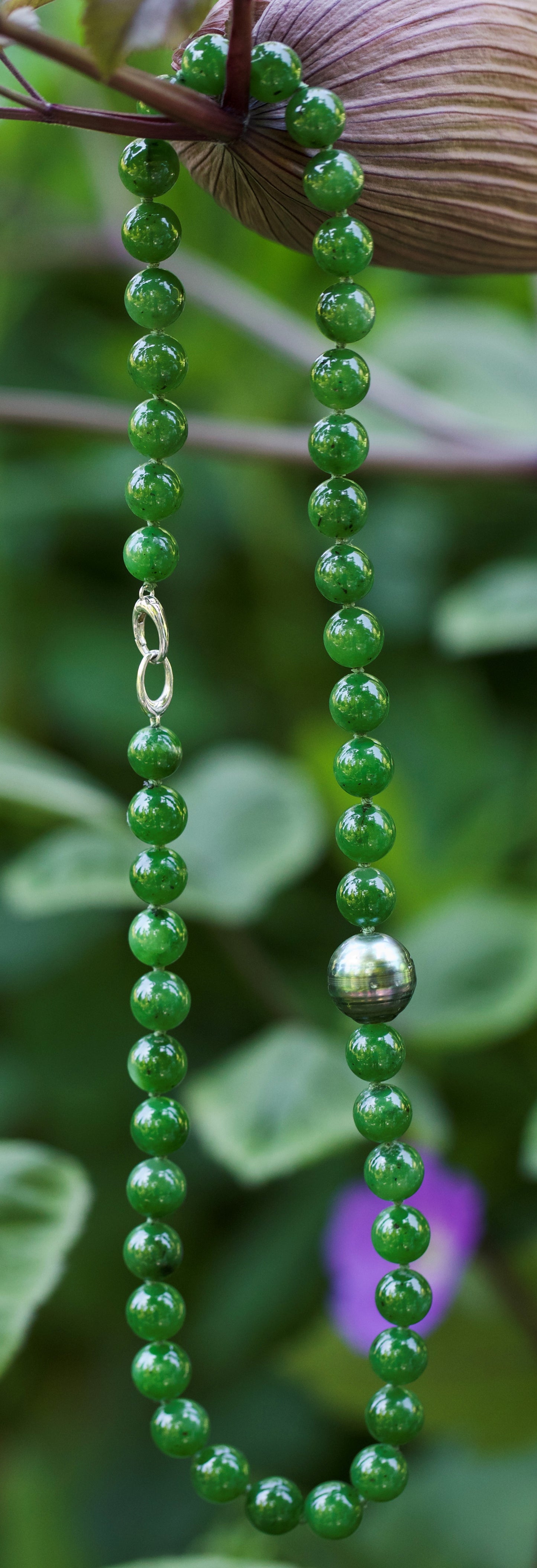 N19.5inch9.5mmmjade14.2mmtahssclasp