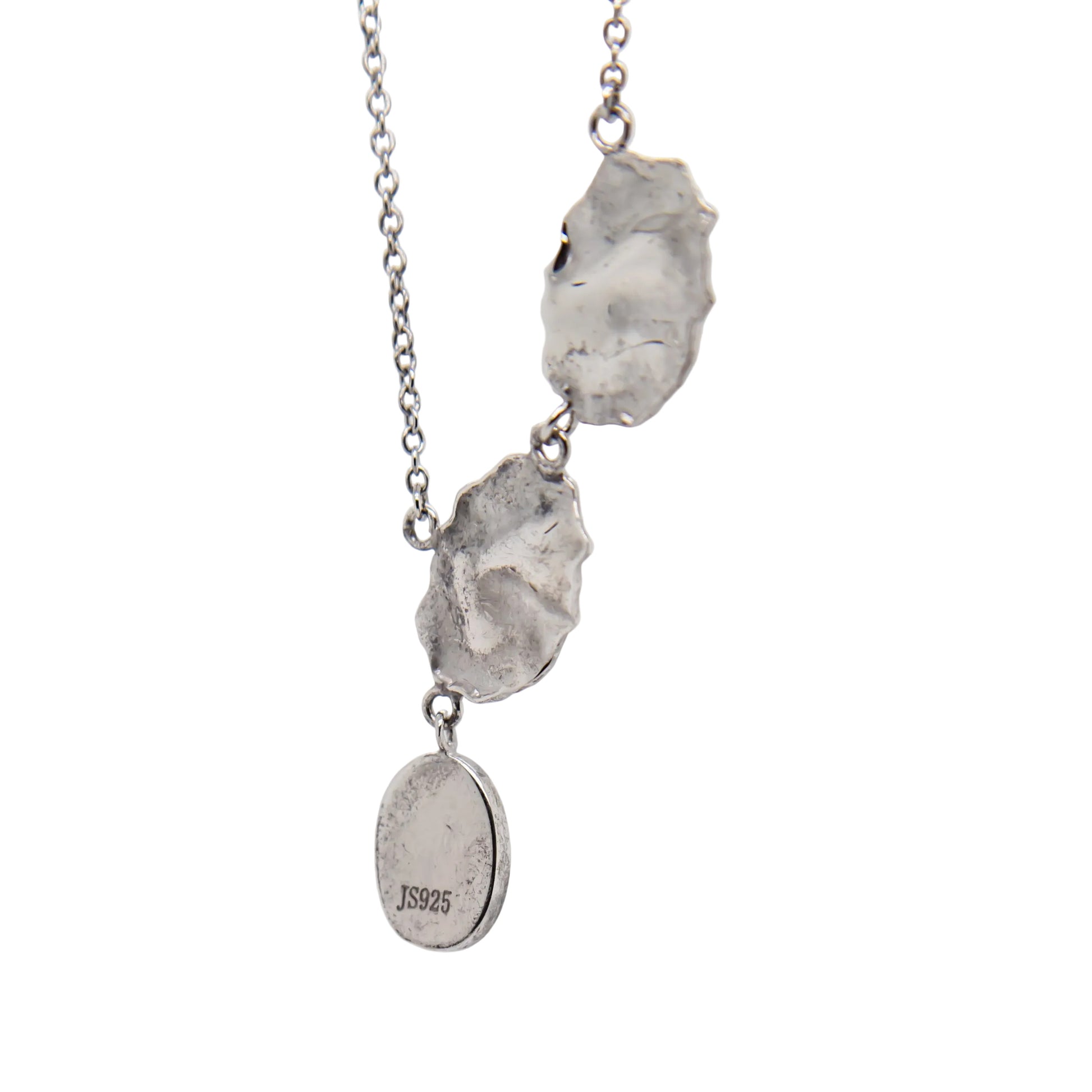 Larimar and sterling silver necklace - rear view