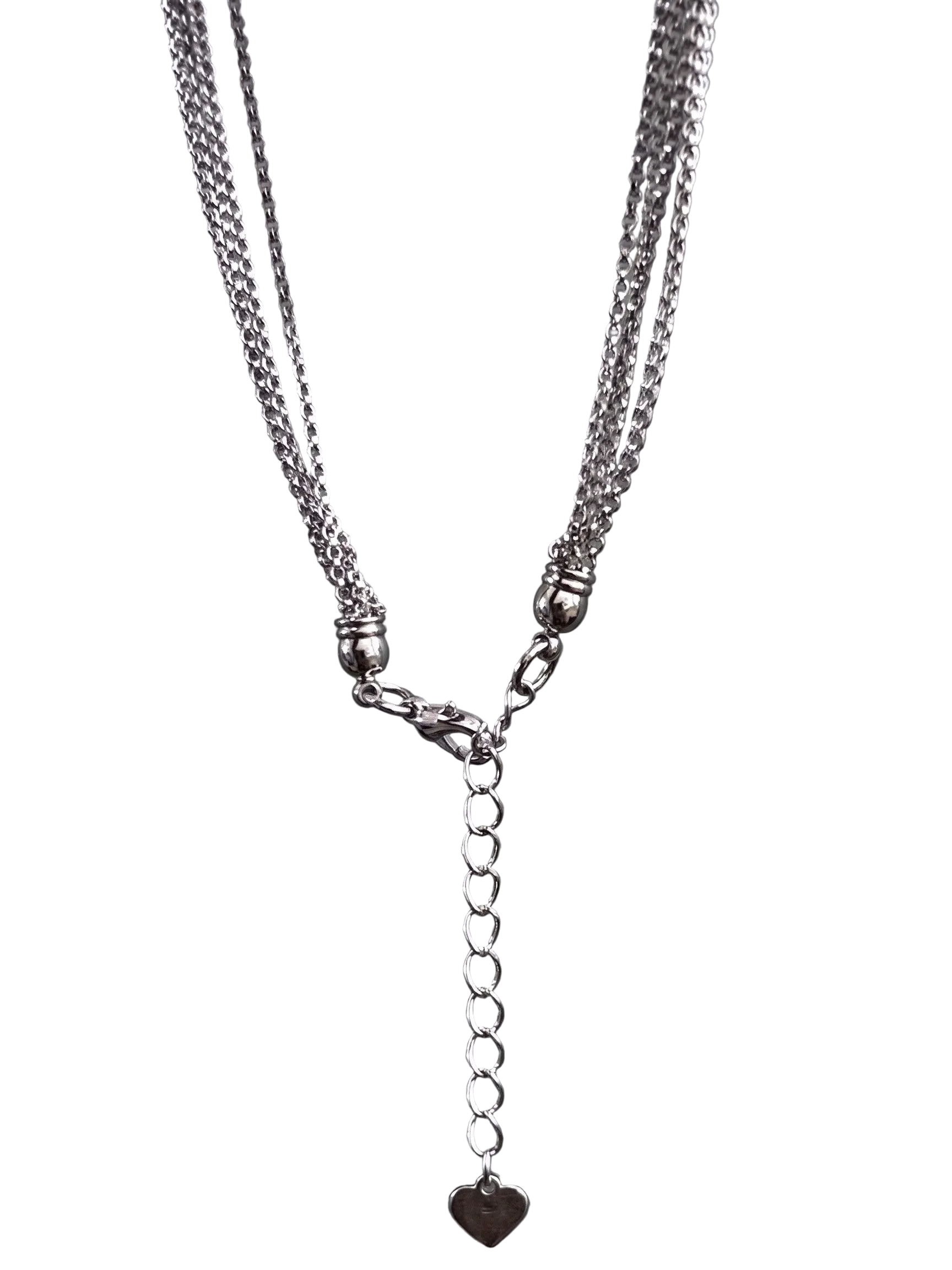 Sterling silver clasp detail on Tahitian Keshi pearl necklace